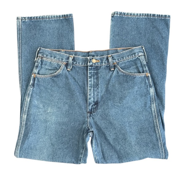 VINTAGE WRANGLER DENIM JEANS MENS SLIM FIT 935DEN TAN TAB 36 X 31 - Picture 1 of 8